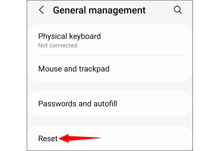 Choose &ldquo;Reset.&quot;
