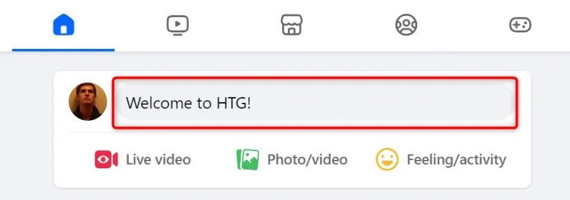 A saved draft highlighted on Facebook&rsquo;s desktop site.