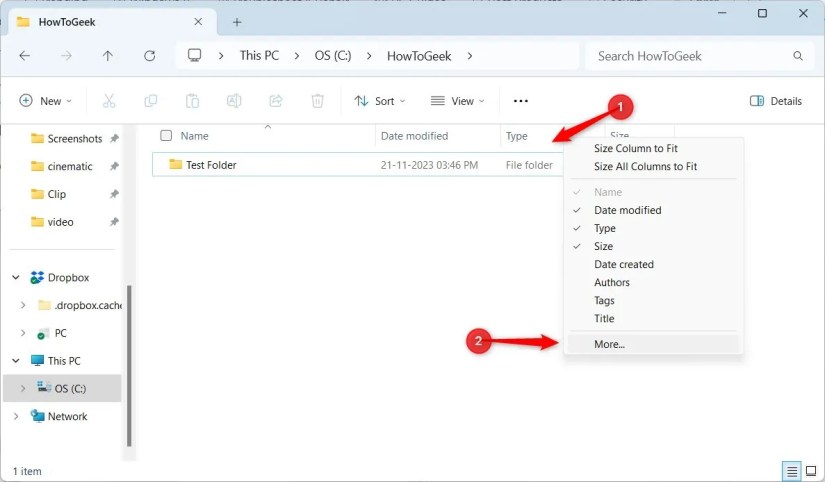 Windows 11 File Explorer Tabs Right-Click Menu