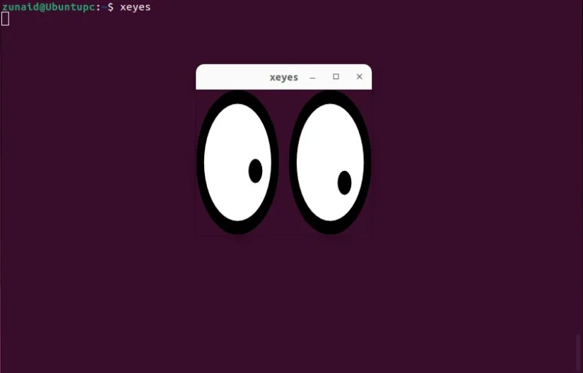 Eyeballs following your mouse cursor
