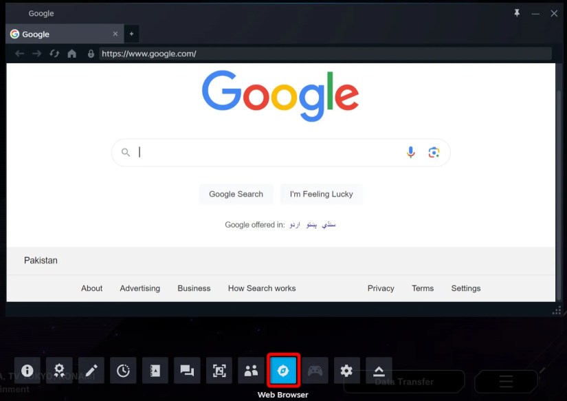 Browser interface opened from the Steam Overlay when playing a game in Steam.