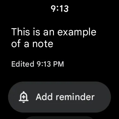 A note in Google Keep.