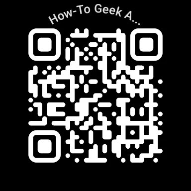 A QR code displayed on a smartwatch using My QR.