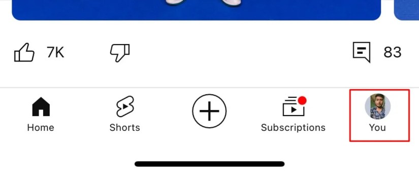 Profile icon on YouTube.