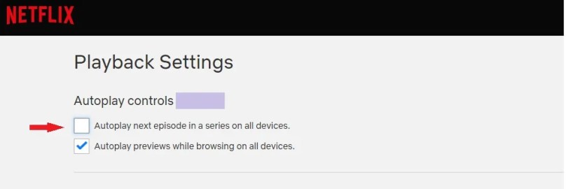 The autoplay controls in Netflix&rsquo;s &lsquo;Playback Settings.'