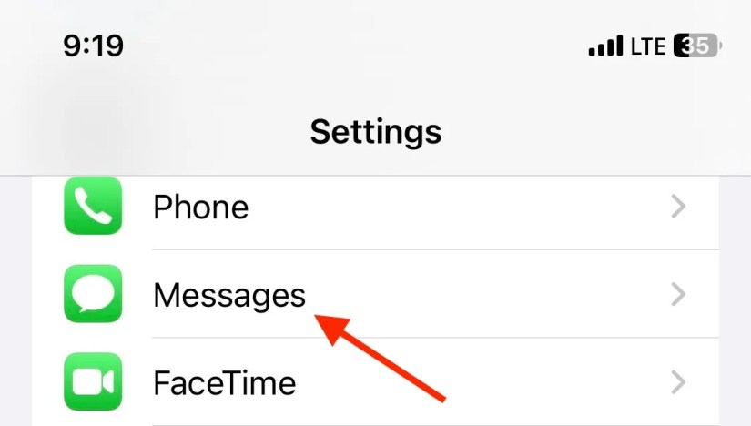 Settings App.