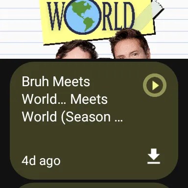 A podcast in Wear Casts.