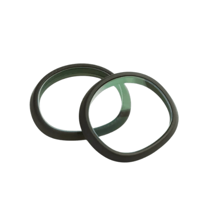 A pair of Zenni prescription VR lenses for Meta Quest 3 on a white background