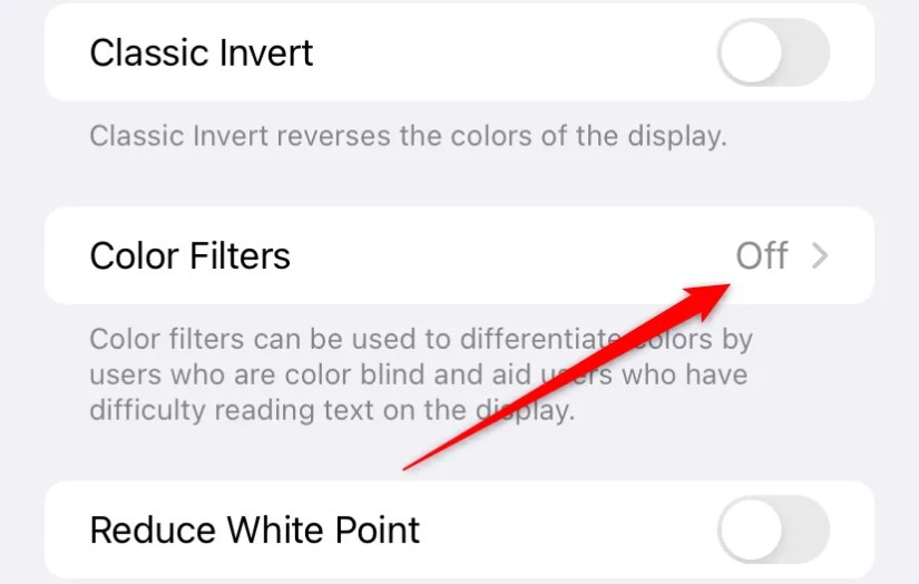 iPhone &lsquo;Display and Text&rsquo; settings.