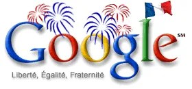 Google Doodle for Bastile Day in 2000.