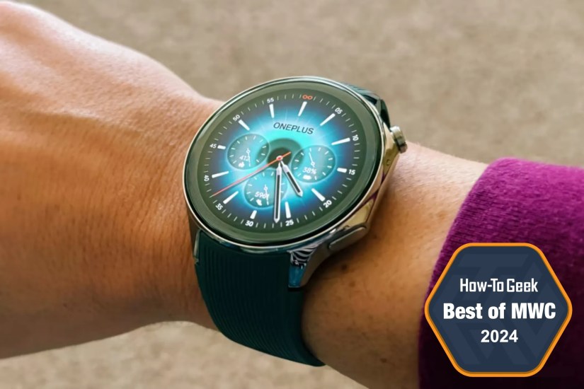 OnePlus Watch 2 on someone&rsquo;s wrist.