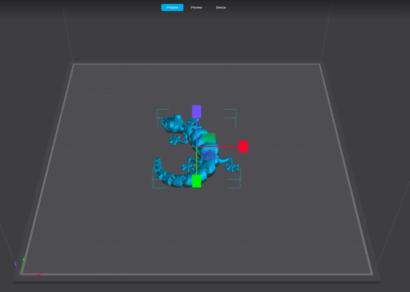 Creality Print Software With Model Loaded