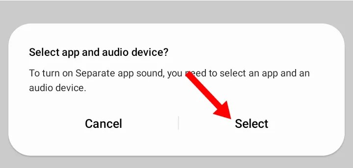 Tap on the &lsquo;Select option&rsquo;