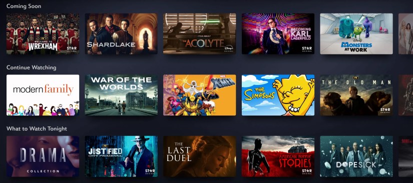 The &lsquo;Continue Watching&rsquo; row on Disney+.