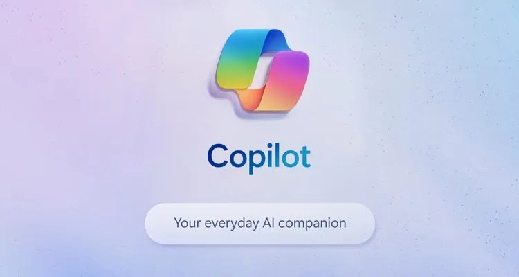 The Microsoft Copilot logo, with &lsquo;Your everyday AI companion&rsquo; displayed beneath.