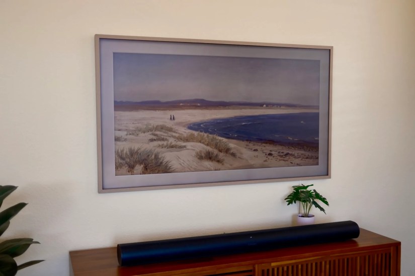 Samsung Frame TV from an angle