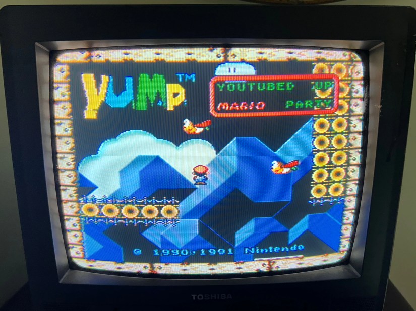 Screenshot of ROM hack on SD2SNES.