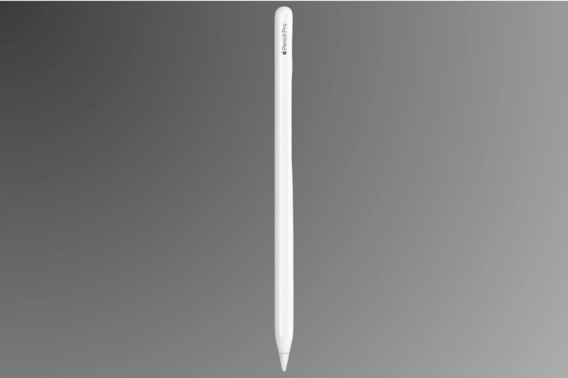 Apple Pencil Pro on a gradient background