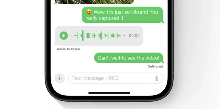iPhone Messages RCS