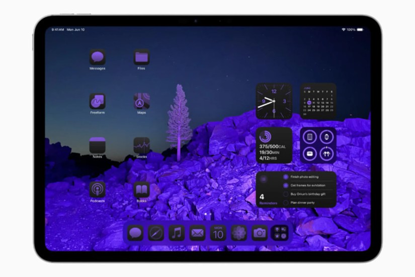 New Home Screen customization options on iPadOS 18.