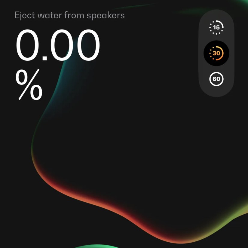 Ejecting water from an iPhone using Sonic&rsquo;s water eject feature.