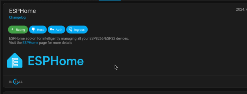 ESPHome add-on for Home Assistant.