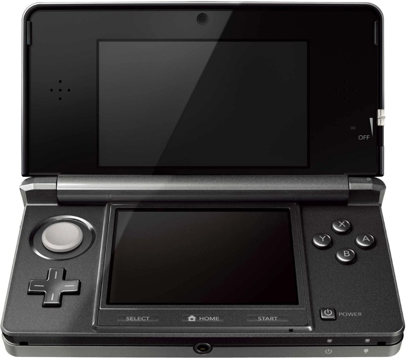 Nintendo 3DS in black.