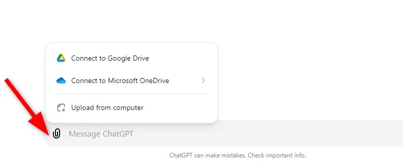 Upload document to ChatGPT.
