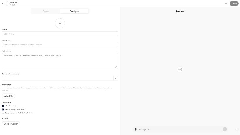 Creating a Custom GPT