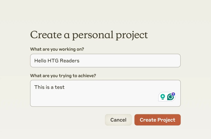 Create a Claude project