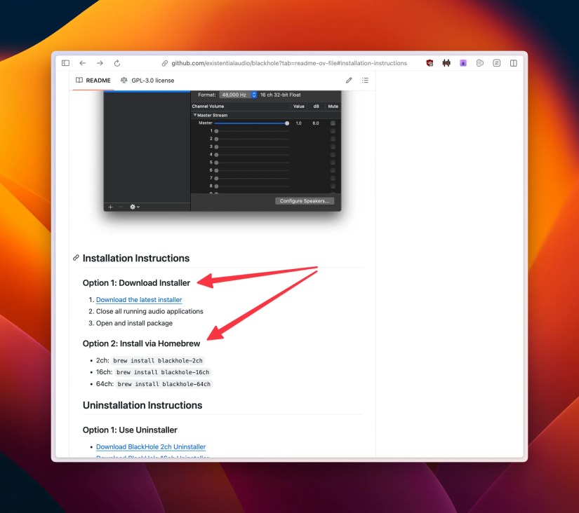 Choose one of Blackhole&rsquo;s installation options.