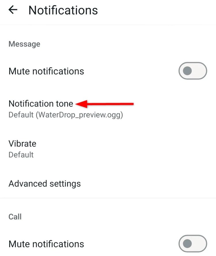 Customizing WhatsApp group notification of specified group chat from &lsquo;Notifications&rsquo; option.