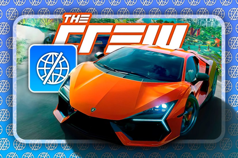 Image of the game The Crew with several &lsquo;offline&rsquo; icons in the background.
