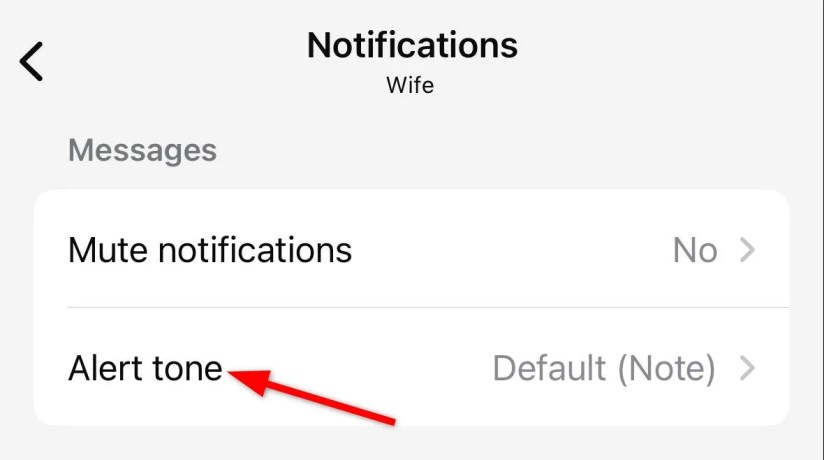 Customizing &lsquo;Alert tone&rsquo; of your iPhone WhatsApp notifications.
