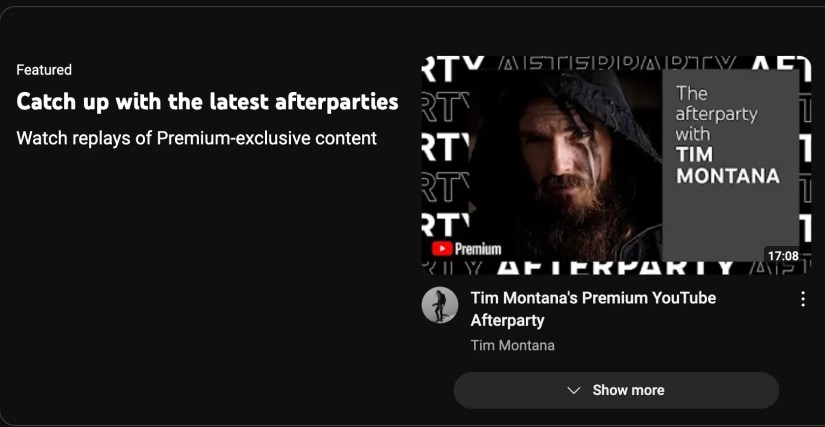 YouTube Premium&rsquo;s exclusive content.