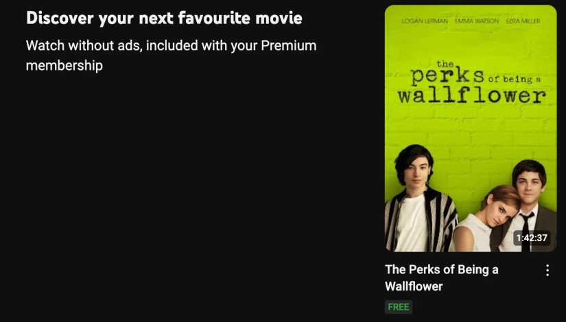 YouTube Premium&rsquo;s exclusive content.