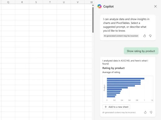 Copilot data analysis suggestions.