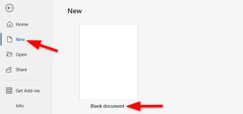 creating new blank document.