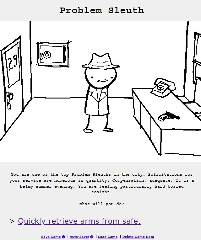 MS Paint Aventure&rsquo;s first page.