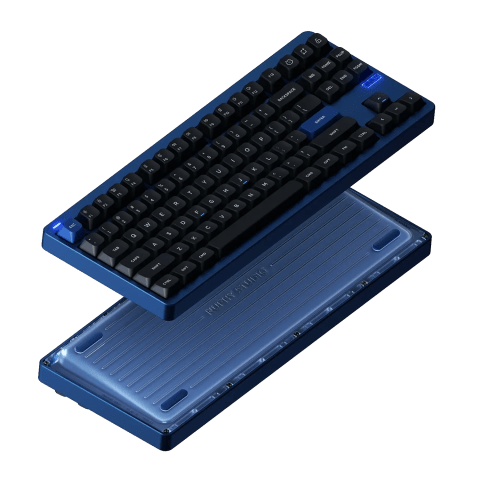 nuphy gem80 with a blue finish