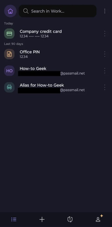 The Proton Pass Android app