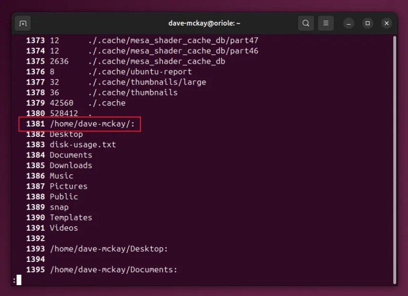 Verifying the appended data hasn&rsquo;t overwritten any previous entries in the file.
