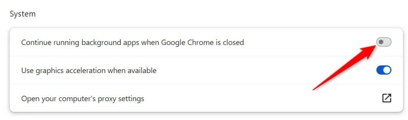 Stopping Chrome from running its processes in the background.
