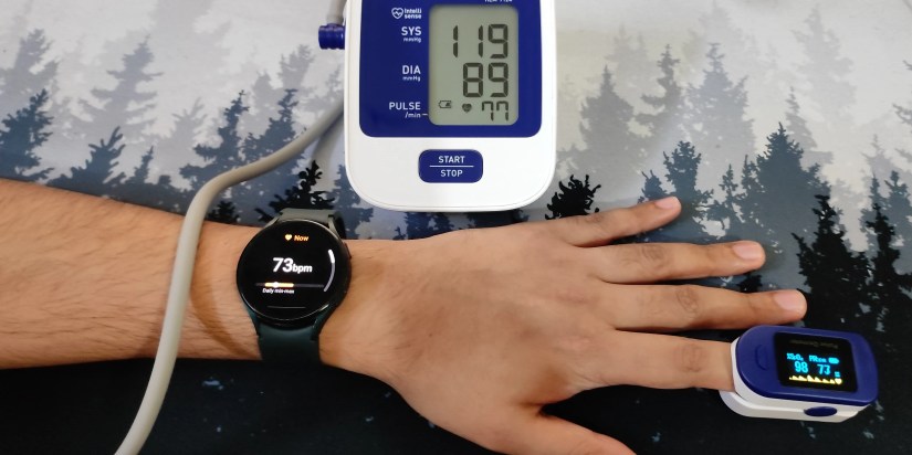 Resting Heart Rate on Galaxy Watch  4, Pulse Oximeter, and Blood Pressure Monitor