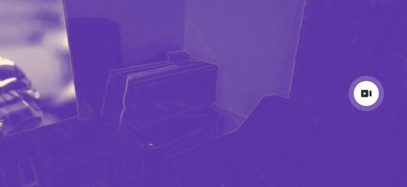 Screenshot of purple view on the Quest with MultiMeasure app.
