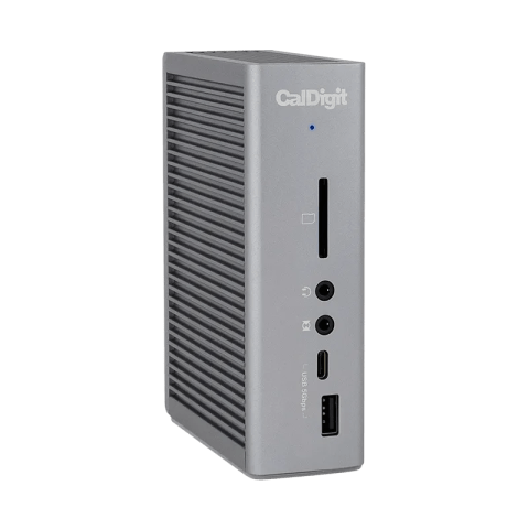 The front of the TS3 Plus Thunderbolt dock.