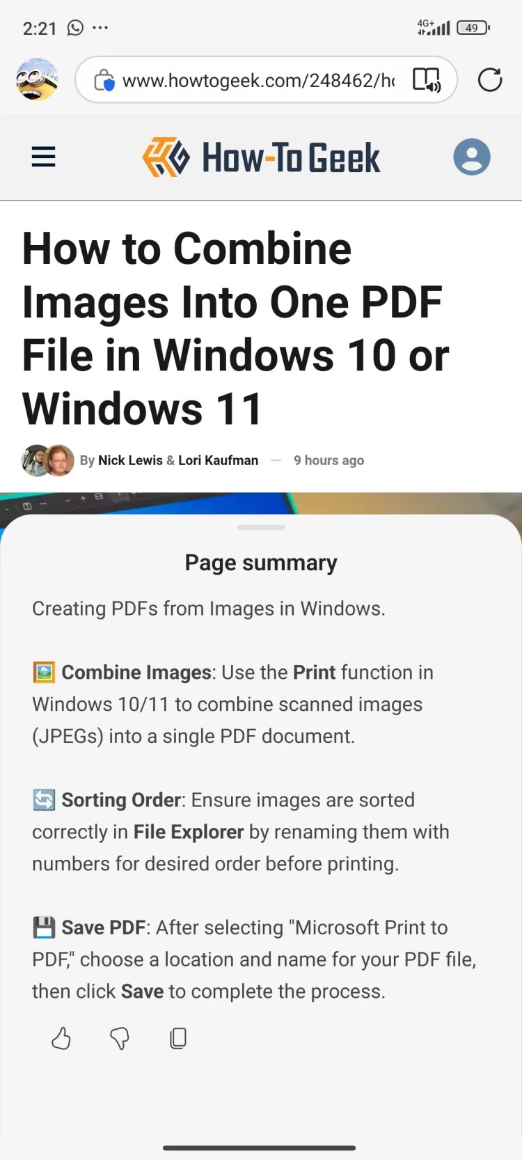 A summary of a webpage from How-To Geek.