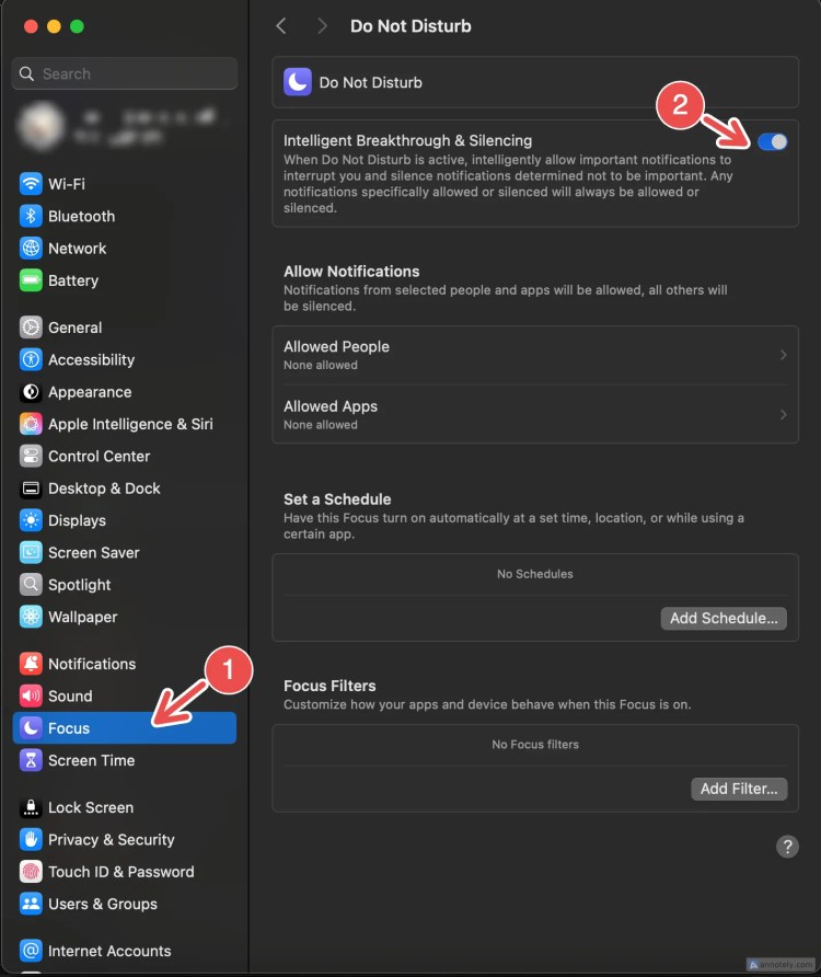 Using Intelligent Breakthrough &amp; Silencing on Mac.