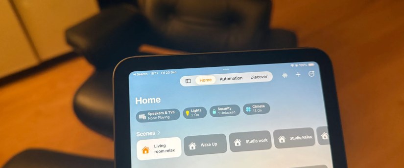 Apple HomeKIt is simple to use but I now want more power. An iPad running Apple&rsquo;s Home app.