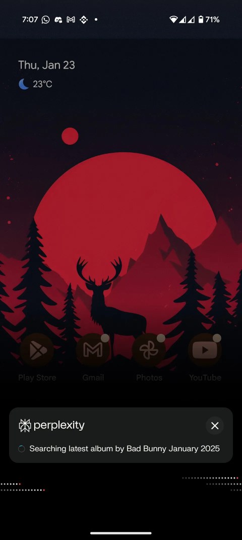 Screenshot of Perplexity Assistant 4